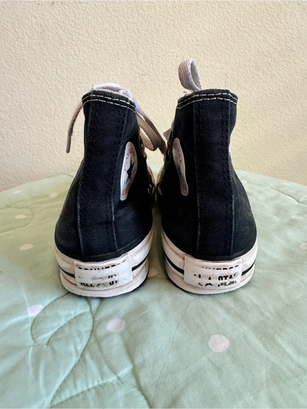 Converse Black High-Top Canvas Sneakers Kids size 1